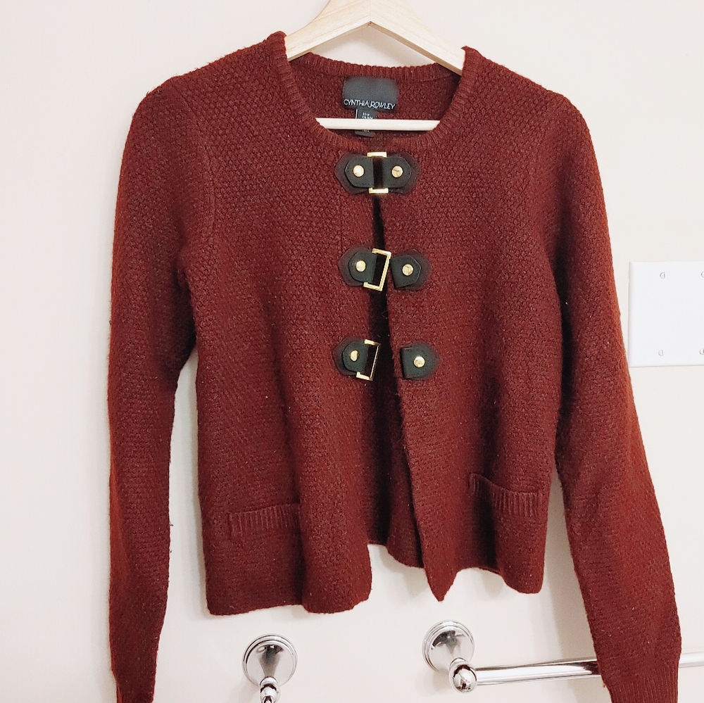 Burgundy Cardigan